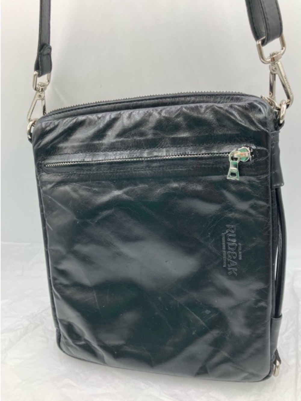 RUDSAK Black Leather Crossbody Bag